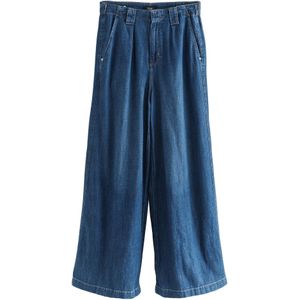 Next Bandplooi jeans  donkerblauw