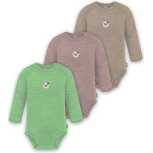 normani Rompertje/body 'Auckland'  beige / lichtgroen / gemengde kleuren / rosa