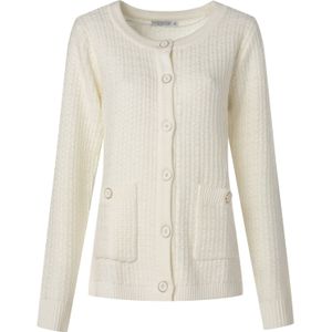 Quiosque Gebreid vest '6TT002'  wit gemêleerd