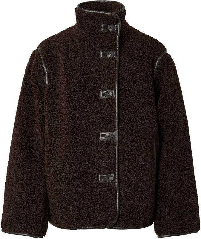 PIECES Tussenjas 'PCAugusta'  donkerbruin