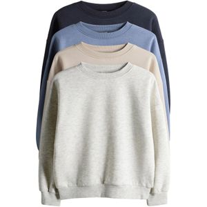 The Set Sweatshirt  beige / blauw / marine / grijs gemêleerd