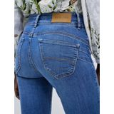 Jeans - Blauw - Katoen/Polyester/Elastaan - Slim Fit - Middelhoge Taille