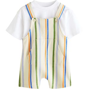 Next Set  crème / blauw / groen / wit