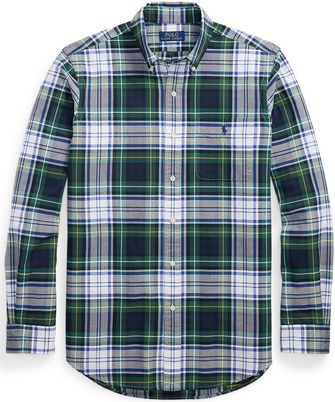 Polo Ralph Lauren - Overhemd - Blauw - Comfort Fit - Lange Mouw - Geruit