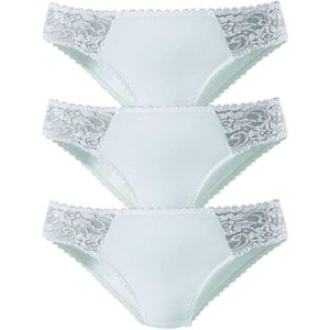 Hipster - Wit - Katoen - Aansluitend met Strik en Kant