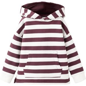 MANGO KIDS Sweatshirt 'JAMES'  donkerrood / wit