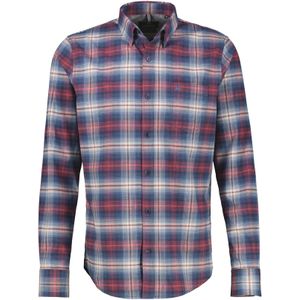 Lerros - Flanellen Overhemd - Maple Red - Klassiek