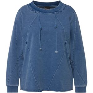 Ulla Popken Sweatshirt  blauw denim