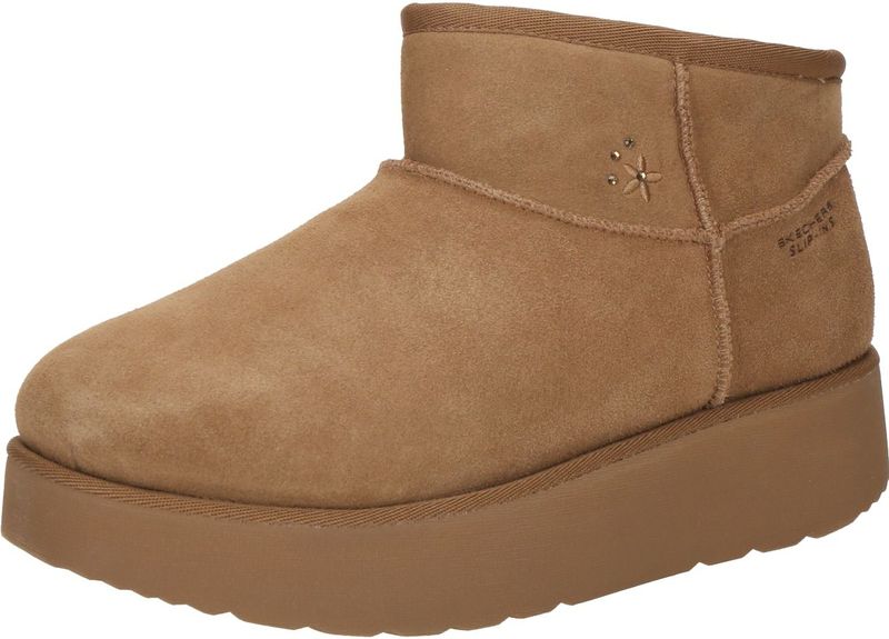 Skechers - KEEP COZY - Snowboots - Bruin - Instaplaarzen met Plateauzool