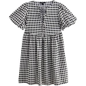 Next Jurk  lichtgrijs / zwart / wit