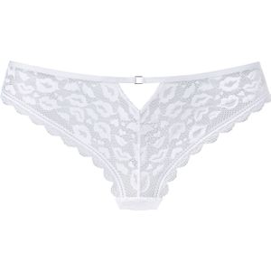 Vivance - String - Wit - Subtiel Transparante Kant - Kusmond-look