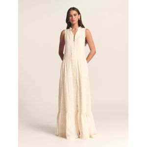 St MRLO Jurk 'AMARA MAXI DRESS'  crème