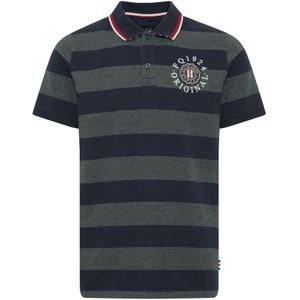 FQ1924 Shirt 'Peter'  donkerblauw / groen gemêleerd / kersrood / wit