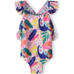 MINOTI Badpak  saffier / rosa / lichtrood / wit