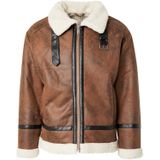 Lindbergh - Tussenjas - Bruin - Bikerjack - Licht Gevoerd