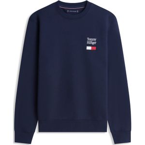 TOMMY HILFIGER Sweatshirt  navy / cranberry / wit