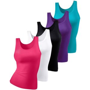 Petite fleur - Hemd - Pink/Wit/Zwart/Paars/Turquoise - Set van 5