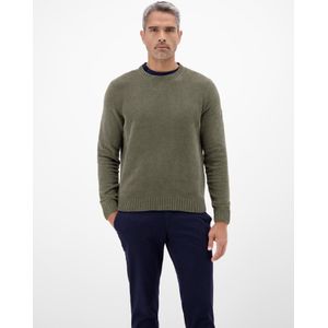 Lerros - Trui - Nordic Olive - Lange Mouw - Brede Gebreide Boorden