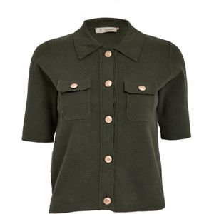 Peppercorn Gebreid vest 'Kaylee'  olijfgroen