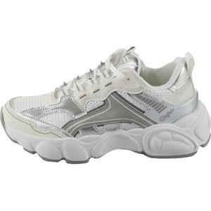 BUFFALO Sneakers laag  zilver / wit