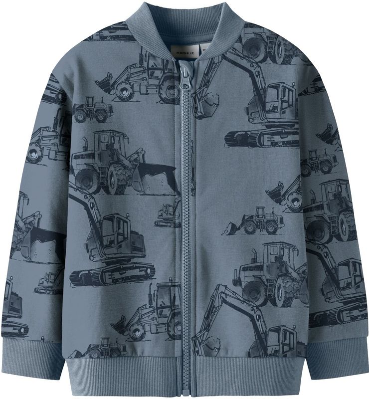 NAME IT Sweatvest 'NMMStorm'  smoky blue / duifblauw