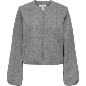 Jacqueline de Yong - Jdyofir Balloon Short Jacket - Medium Grey Melange - Dames