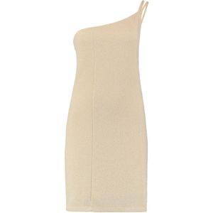 Hailys Cocktailjurk 'Leyla'  sand / zilvergrijs