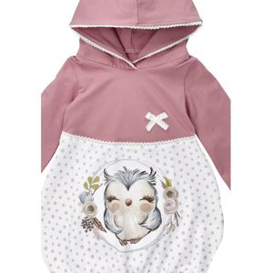 Land-Juwelen Jurk  rosa / wit