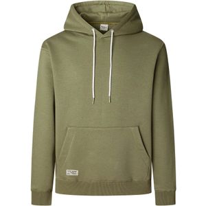 Pepe Jeans - Thyssen - Sweatshirt - Kaki - Capuchon met Trekkoord
