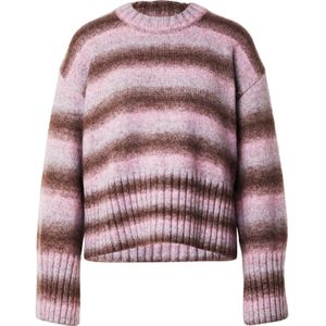 Monki Oversized trui  bruin / rosa