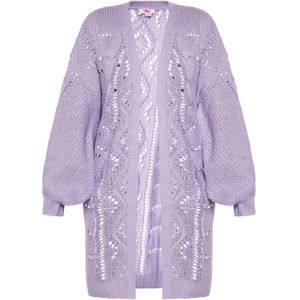 MYMO Gebreid vest  lavendel