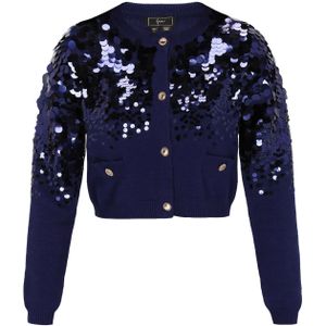 faina Gebreid vest  navy