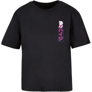 F4NT4STIC Shirt 'Heidi Dream Big Heroes of Childhood'  pink / zwart / wit