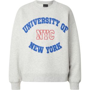 Gina Tricot Sweatshirt  blauw / grijs gemêleerd / rood