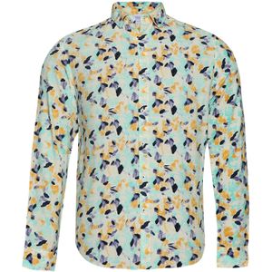 Campus Sutra Overhemd 'Kendrick'  marine / donkerblauw / honing / lichtgeel / mintgroen