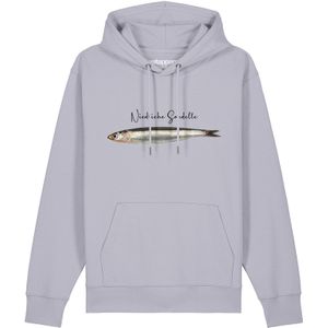 Watapparel Sweatshirt ' Niedliche Sardelle '  lila / zwart / zilver / wit