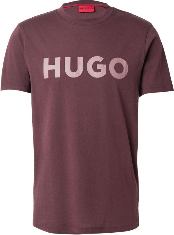 HUGO Shirt 'Dulivio'  chocoladebruin / mauve
