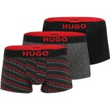 HUGO Boxershorts  marine / grijs gemêleerd / knalrood