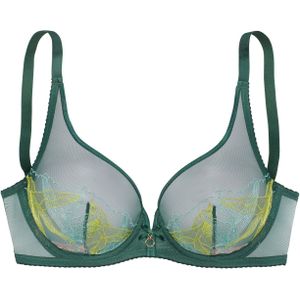 Lascana - Gabriella - Beugel-bh - Groen/Multicolour - Niet gewateerd - Naadloos