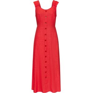 Blousejurk - Effen - Viscose - Mouwloos - Ronde Hals - Gedrapeerd