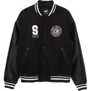 Pull&Bear Tussenjas 'STWD'  zwart / wit