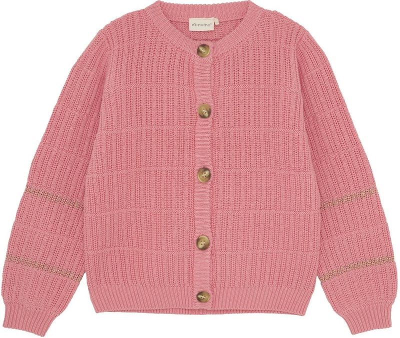 MINYMO - MICardigan Knit - Gebreid Vest - Koraal
