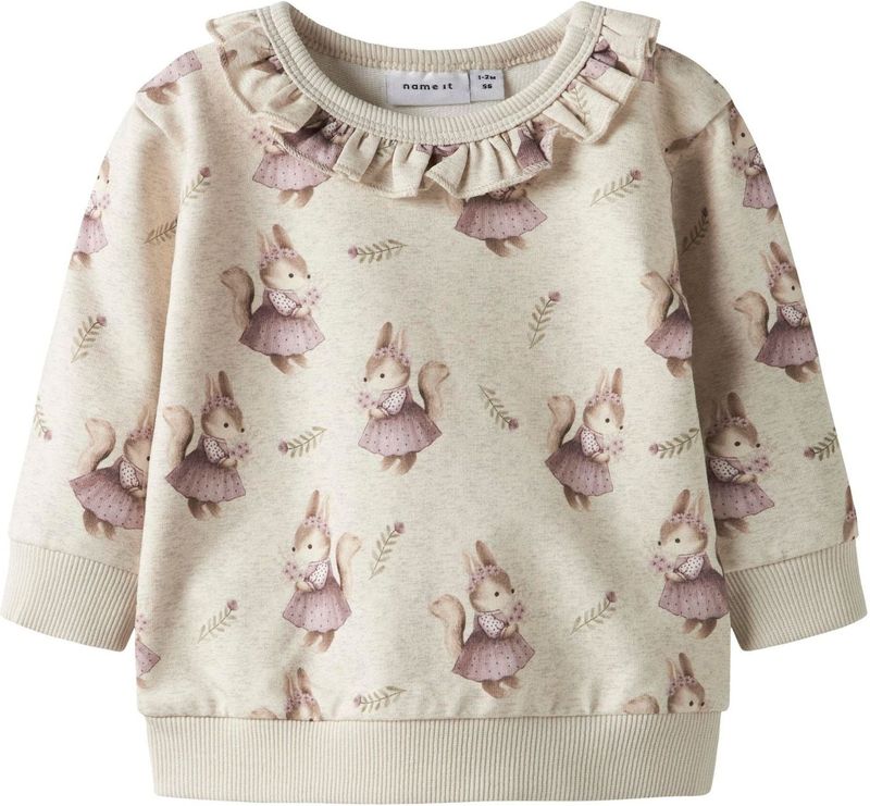 NAME IT Sweatshirt  beige gemêleerd / mauve