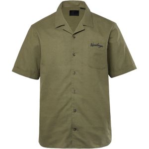 JP1880 Overhemd  kaki / zwart