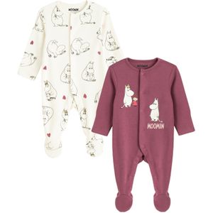 Cool Club Rompertje/body  bourgogne / natuurwit