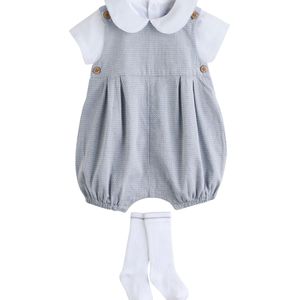 Next Rompertje/body  grijs / wit