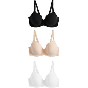 Next BH  beige / zwart / wit