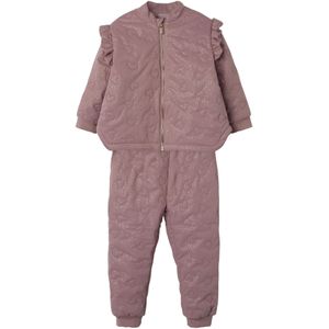 NAME IT - Gewatteerde Set - Glitter - Doorgestikt - Lange Mouwen