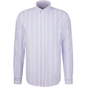 Seidensticker - Businessoverhemd - Blauw - Regular 1/1 Button-down Kraag - Strepen