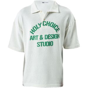 VAMOS CLO Shirt  groen / offwhite